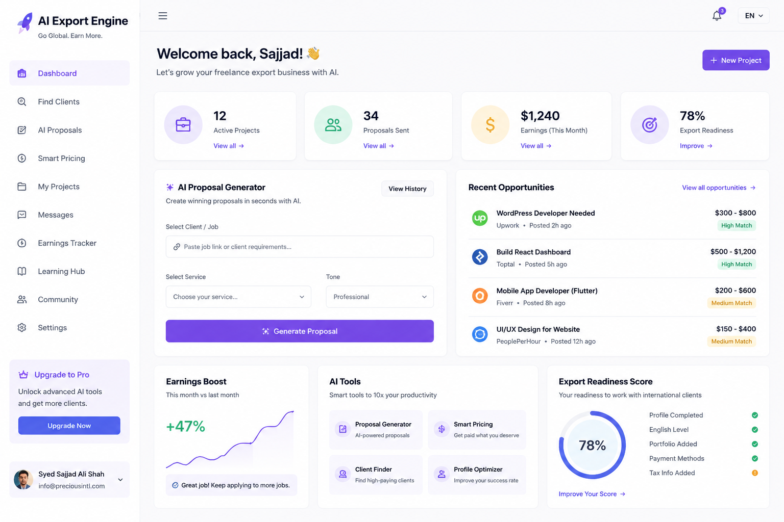 AI Export Engine Platform
